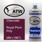 Preview: Chevrolet, Royal Plum Poly, MM (1967): 400ml Sprühdose, von ATW Autoteile West.